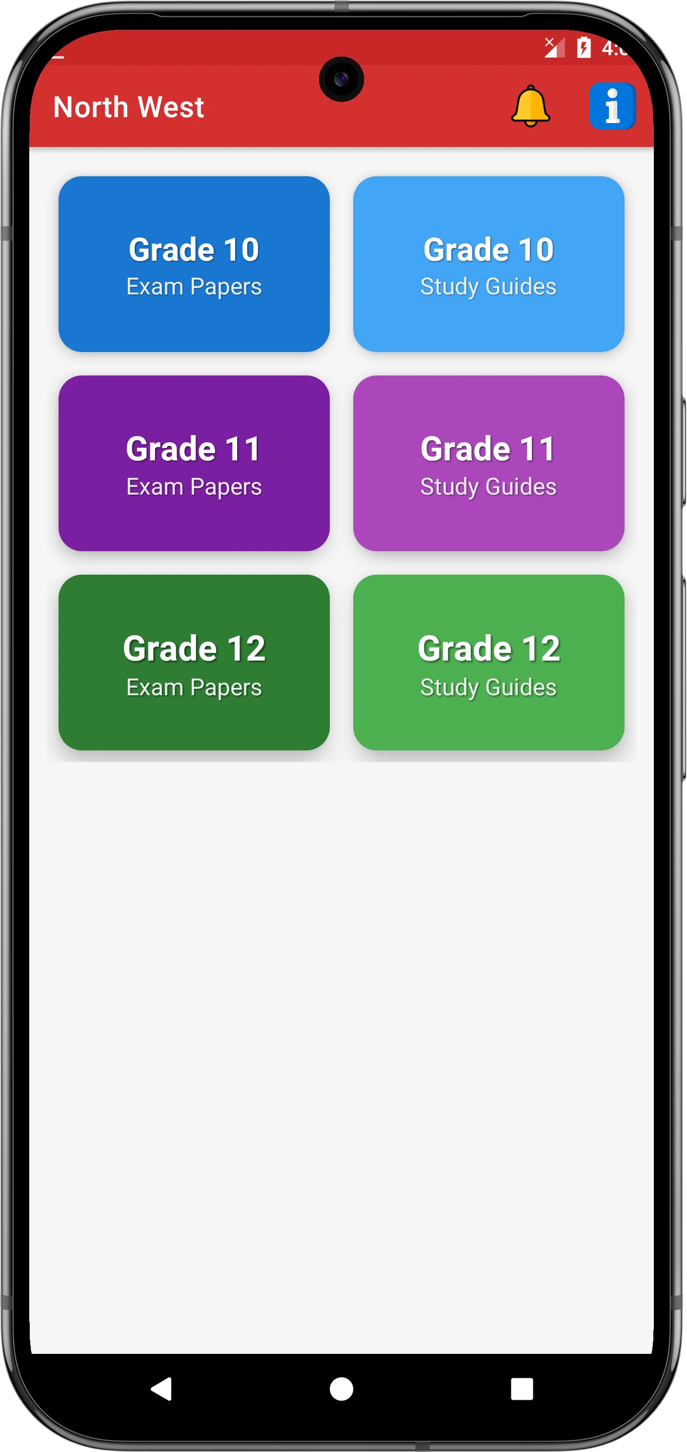North West Grade 10, 11 and 12 screenshot